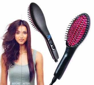 Hair Straightener Brush Comb